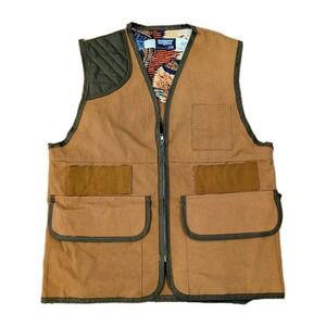 Vintage SafTbak Canvas Game Hunters Vest Size M Bird Pheasant Pouch Altoona